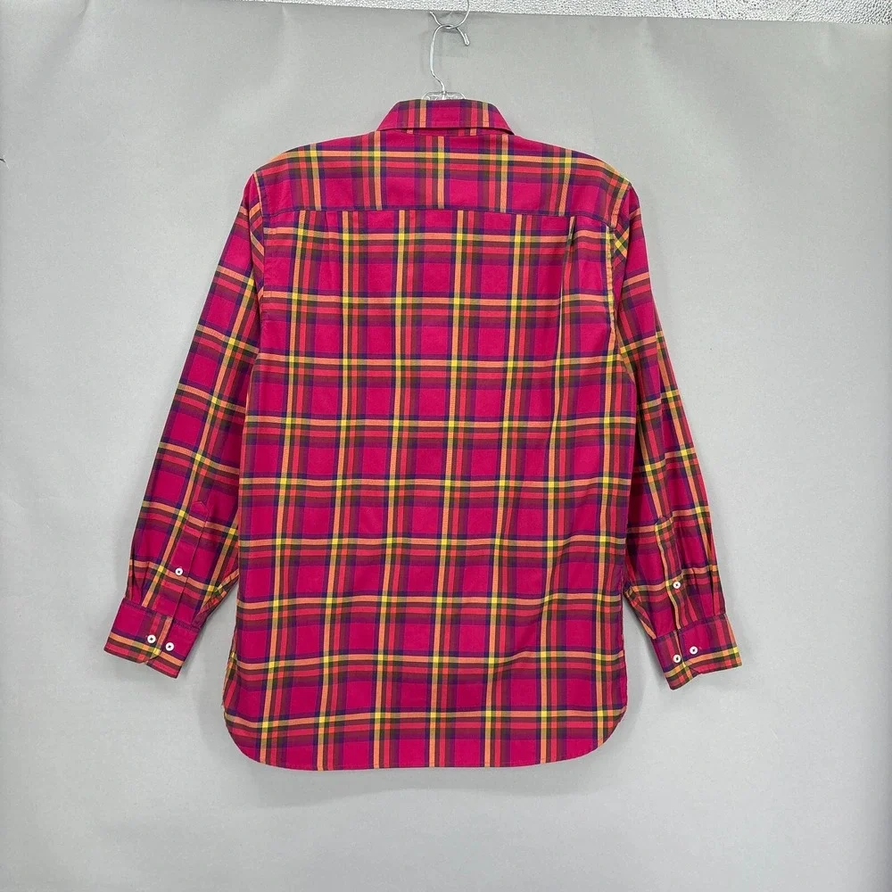 Southern Tide Shirt Mens Medium Red Plaid Button Down Soft Twill Classic‎ Preppy